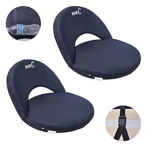 Stadium Seats Floor Chairs Bleacher Chairs 10-Position Reclining Waterproof Cushion Extra Thick Padding (2-Pack)