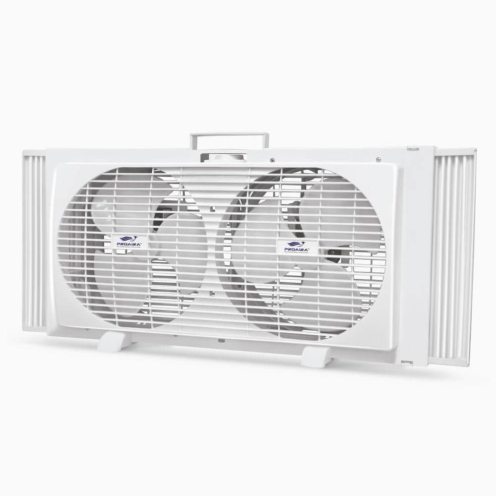 9 in Reversible Twin Window Fan in White with 2 Speed Control price history on PriceWatchPro