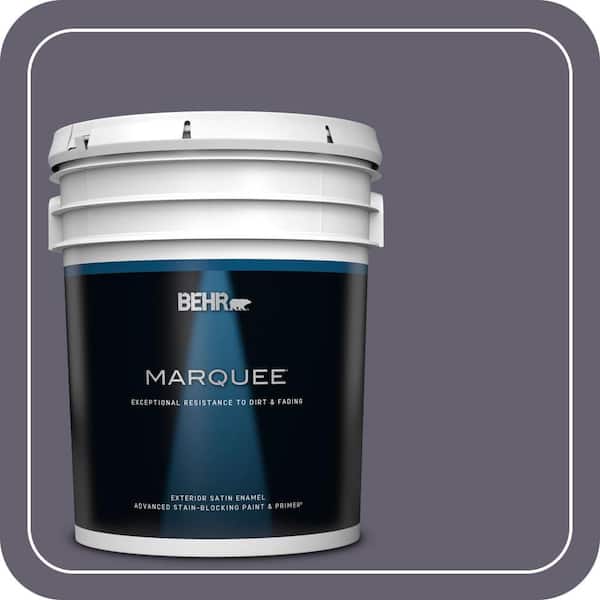 BEHR MARQUEE 5 gal. #N560-6 Fashionista Satin Enamel Exterior Paint & Primer