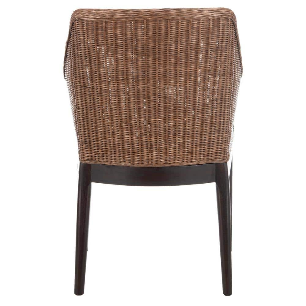Coastal Spain Inspired White Cotton Cushioned Rattan Arm Chair