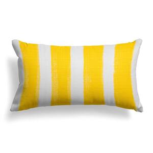 Caravan Yellow Rectangular Lumbar Outdoor Pillow