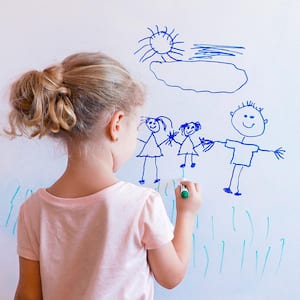 Dry Erase Peel and Stick Wallpaper (Covers 28 sq. ft.)