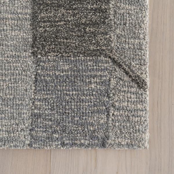 nuLOOM 5 ft. x 8 ft. Blue Inette Modern Geometric Wool Indoor Area