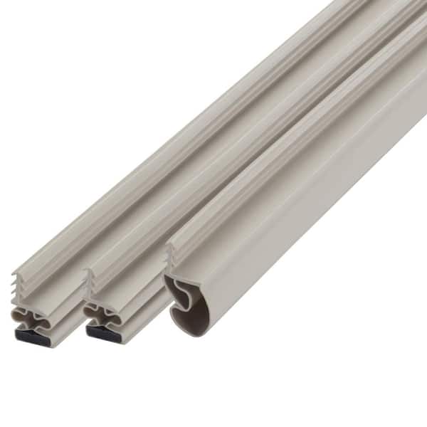 M-D Building Products 36 in. x 812 in. TPE Vinyl Magnetic Steel Door Weatherstrip Set in Beige