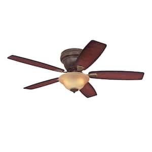 Sumter 52 in. LED Classic Bronze Ceiling Fan with Light Kit