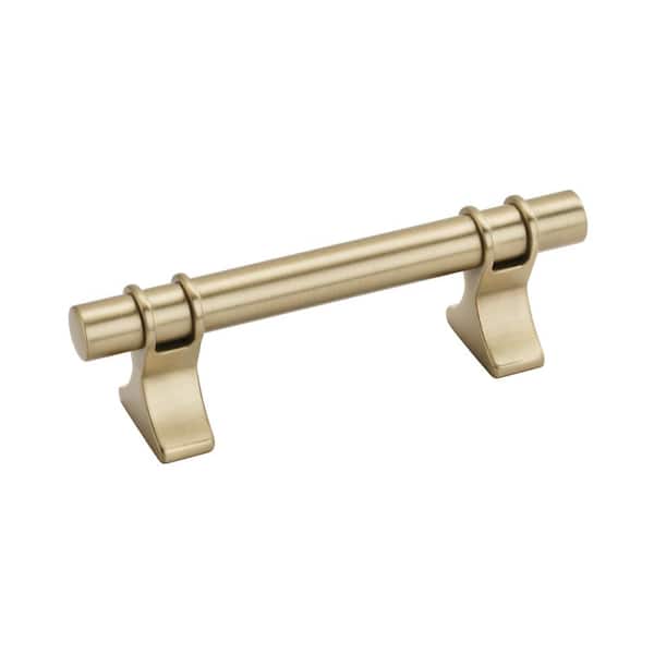Amerock Davenport 3 in. (76mm) Classic Golden Champagne Bar Cabinet Pull