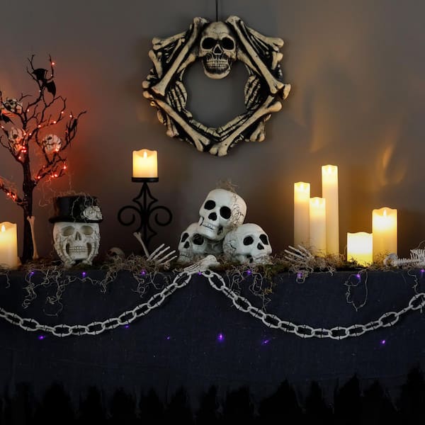 Northlight Bag of Skulls Halloween Decorations-6