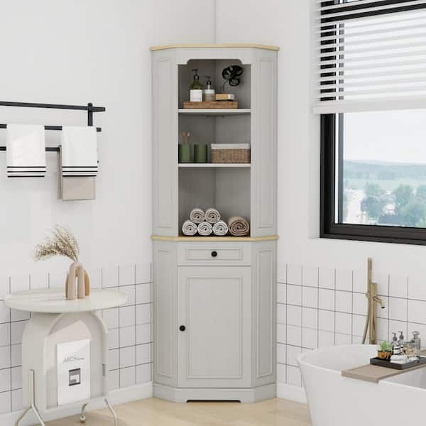 17.71-in W x 17.71-in D x 68.11-in H Freestanding Corner Storage