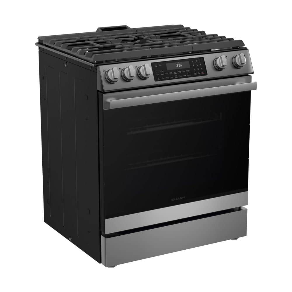 Sharp 30-inch Stainless Steel Slide-In Electric Range with Convection Oven