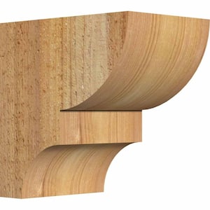 4 in. x 6 in. x 6 in. Western Red Cedar Ridgewood Rough Sawn Corbel