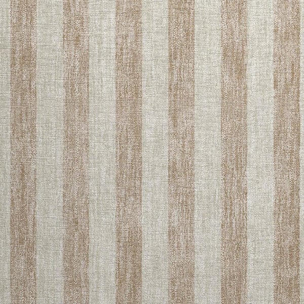 Beige 2 ft. x 3 ft. Woven Striped Polyester Rectangle Indoor/Outdoor Area Rug