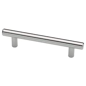 Steel Bar 3 in. (76 mm) Polished Chrome Cabinet Drawer Pull