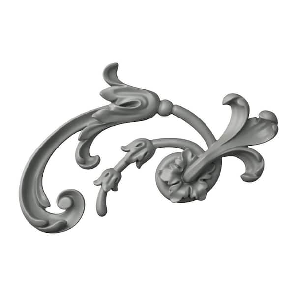 Ekena Millwork 1.00 in. x 6 in. x 9.5 in. Polyurethane Applique and Onlay Moulding