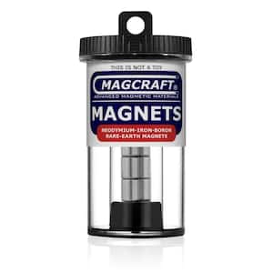 Precipice Fredag Estate Magcraft Rare Earth 1/4 in. x 1/8 in. x 1/4 in. Cylinder Magnet (25-Pack)  NSN0572 - The Home Depot