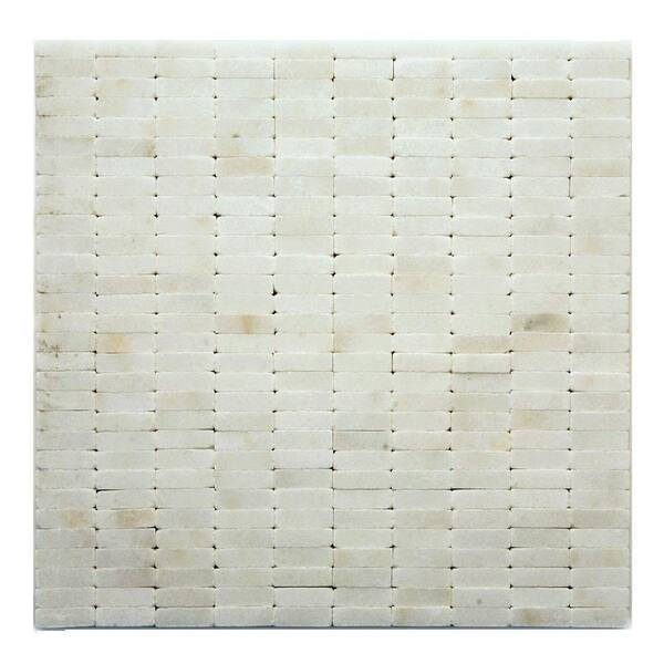 Solistone Post Modern Cassat 12 in. x 12 in. x 6.35 mm Marble Mesh-Mounted Mosaic Wall Tile (10 sq. ft. / case)