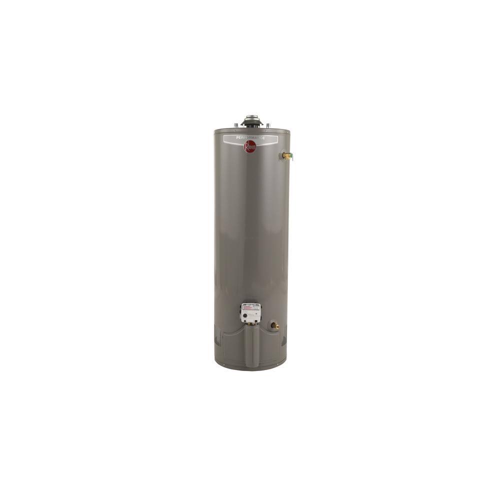 Rheem Performance 39 gal. Short 6-Year 38,000 BTU Ultra Low NOx (ULN)  Natural Gas Tank Water Heater XG39S06EN38U1 - The Home Depot