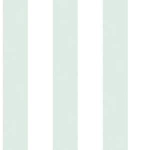 Green/White Smart Stripes 3 Surface Stripe Matte Finish Non-Pasted Vinyl on Non-Woven Wallpaper Sample