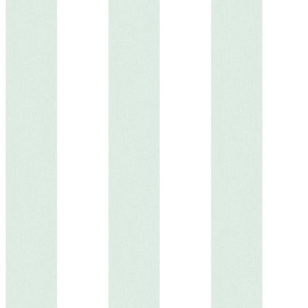 Unbranded Green/White Smart Stripes 3 Surface Stripe Matte Finish Non-Pasted Vinyl on Non-Woven Wallpaper Sample