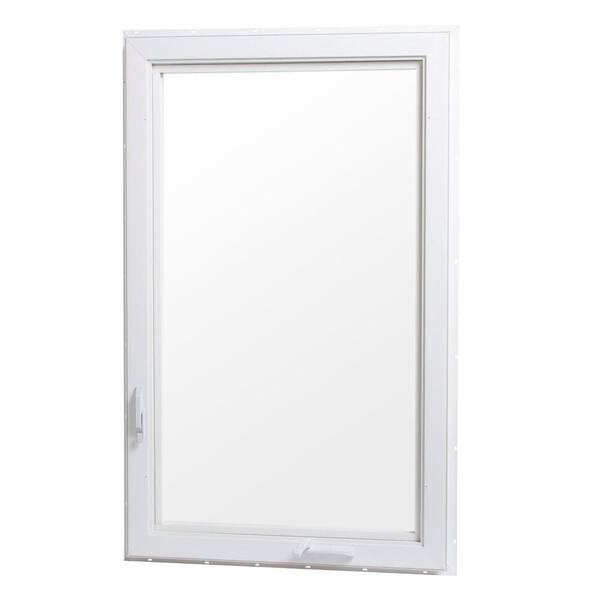 TAFCO WINDOWS 30 in. x 60 in. Right-Hand Vinyl Casement Window with Screen - White