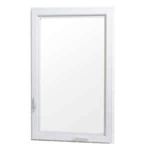 24 in. x 36 in. Right-Hand Vinyl Casement Window with Screen - White