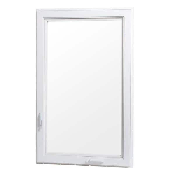 TAFCO WINDOWS 24 in. x 36 in. Right-Hand Vinyl Casement Window with Screen - White