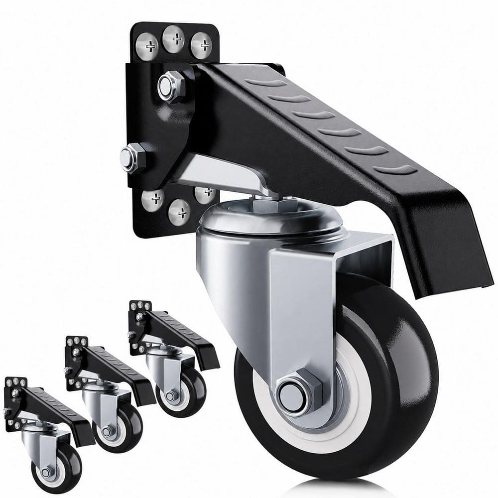 4-Pack Heavy Duty Series 2.5 in. Polyurethane Retractable Swivel Workbench Casters with 660 lb. Load Rating price history on PriceWatchPro