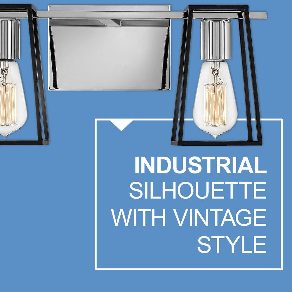 Filmore 16'' Chrome Industrial 2-Light Bath Vanity