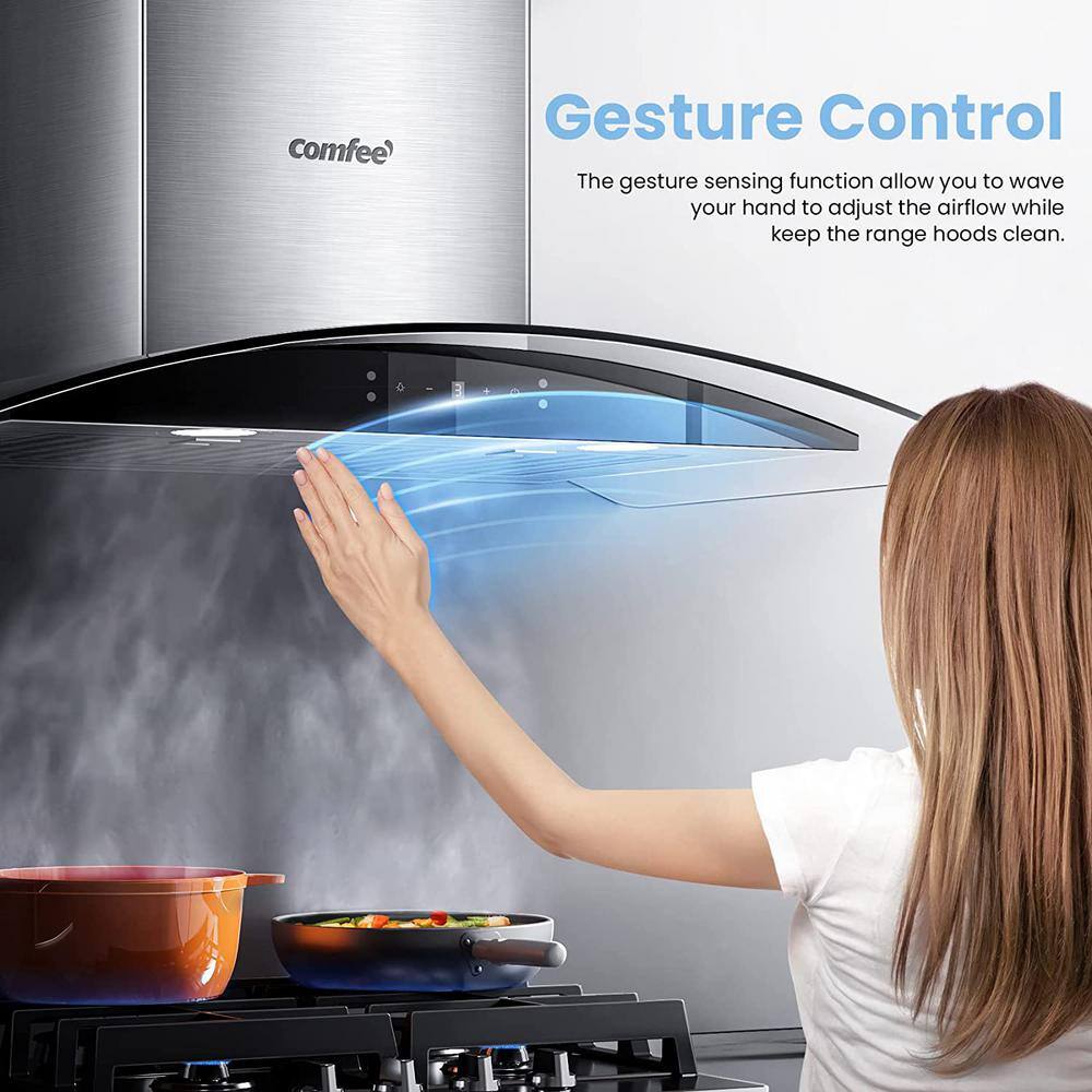 30-Inch Stainless Steel Convertible Wall Mounted Range Hood