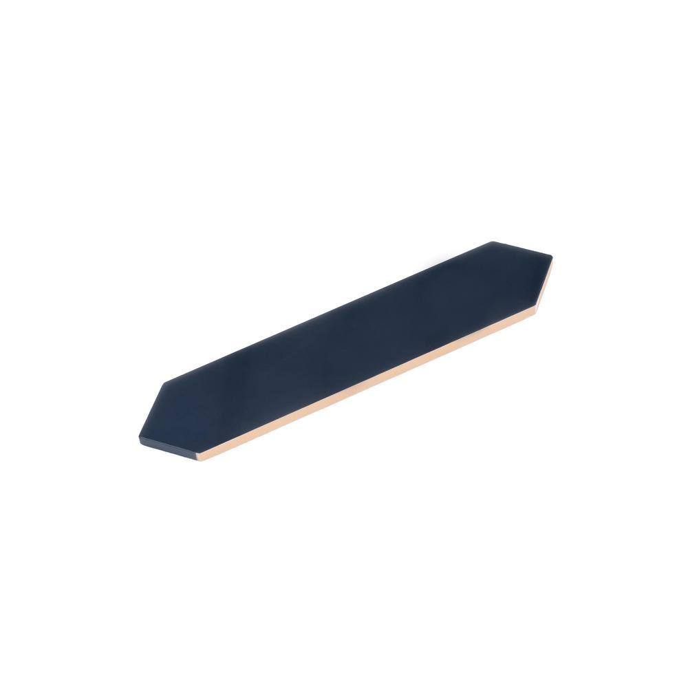 Navy Blue Matte Ceramic Picket Wall and Floor Tile