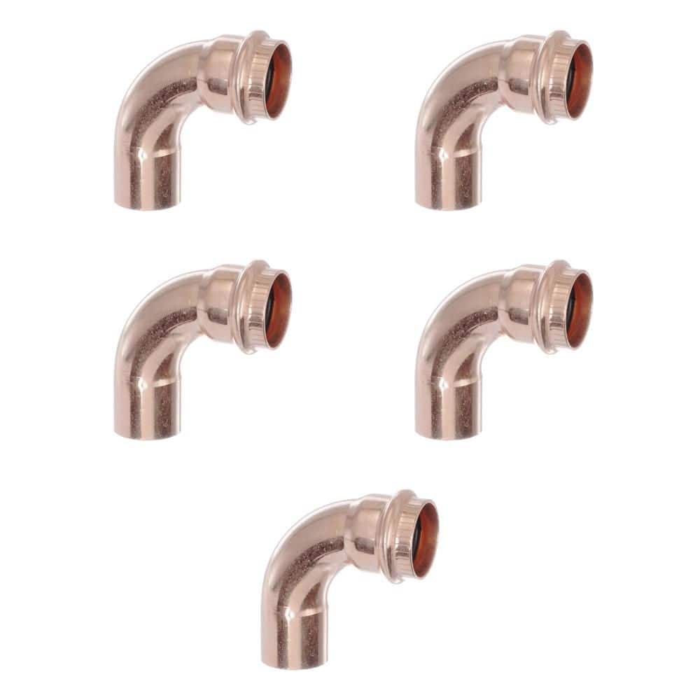 ProPress 1 in. Press x 1 in. FTG Copper 90-Degree Street Elbow (5-Pack) price history on PriceWatchPro