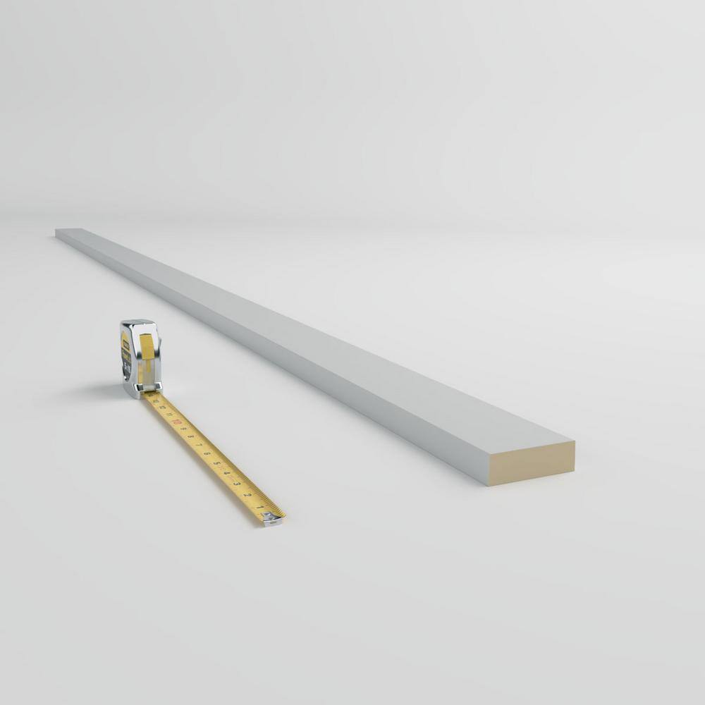 Gray and Off-White Primed Polyurethane Flat Trim Moulding