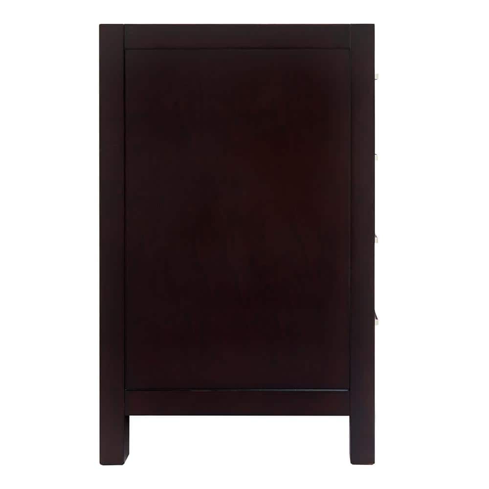 Espresso 66'' Double Freestanding Bathroom Vanity Base