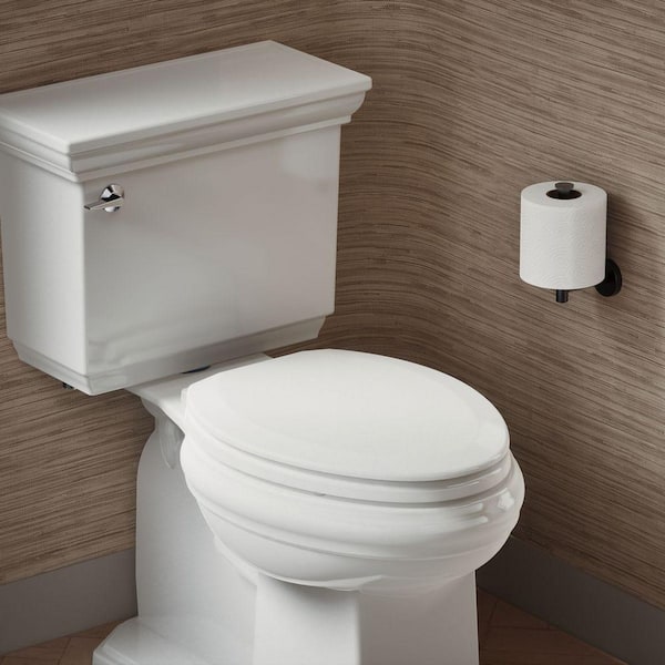 Broadwood Elongated Closed Front Toilet Seat in White