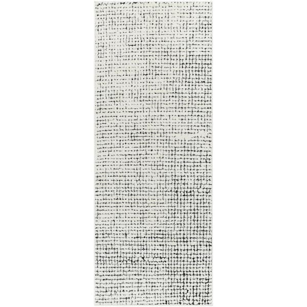 Livabliss Freud Black 3 ft. x 7 ft. Abstract Indoor Runner Area Rug