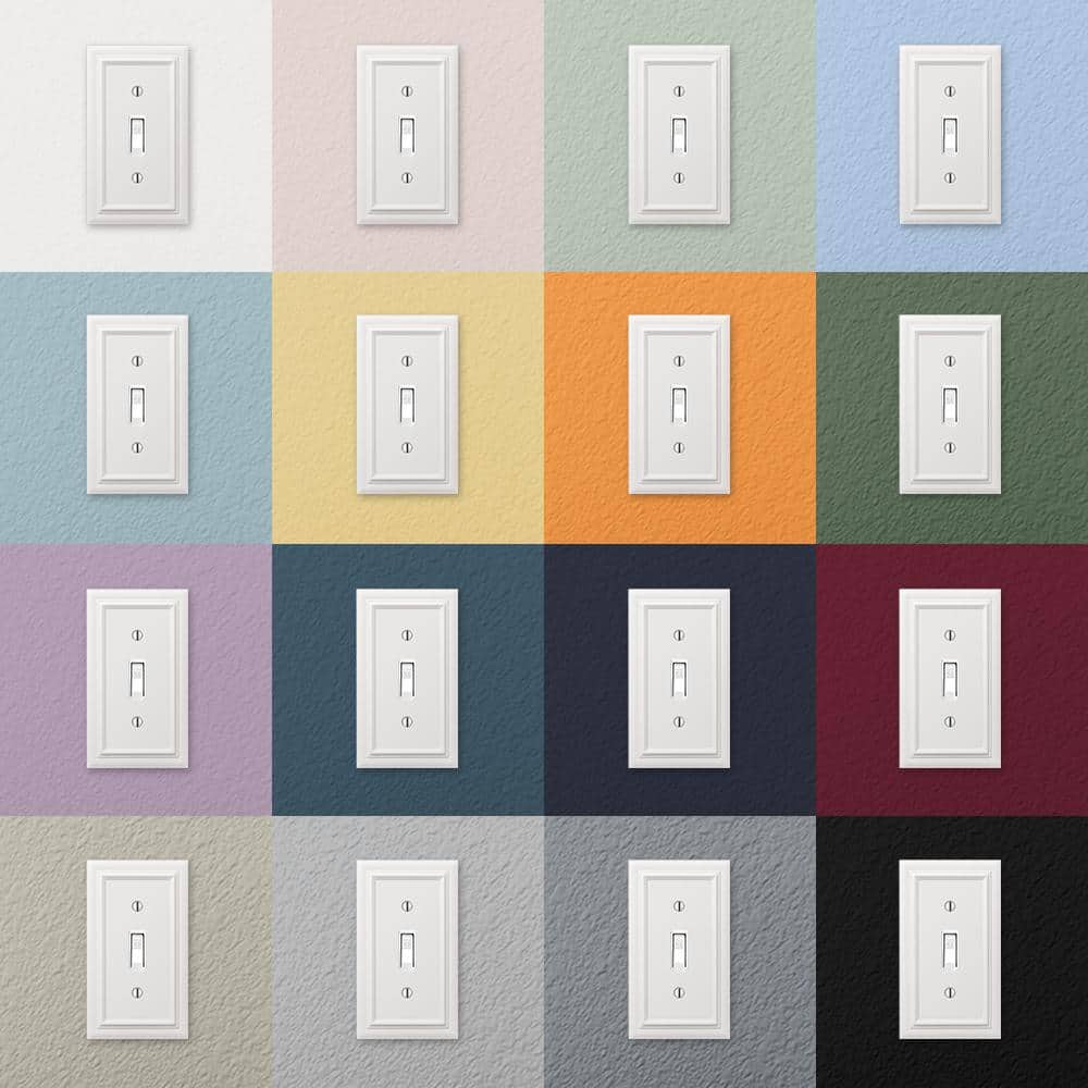 Continental White Metal 1-Gang Blank Wall Plate