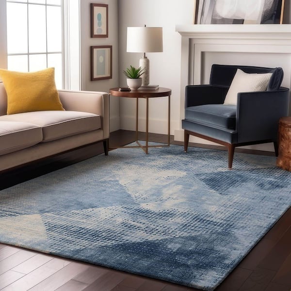 Addison Rugs Mayfield Premium Machine Washable Abstract AMF1065 Sky 3 ...
