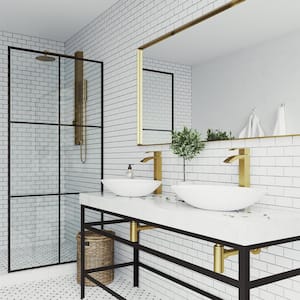 Duris Single Handle Single-Hole Bathroom Vessel Faucet in Matte Brushed Gold