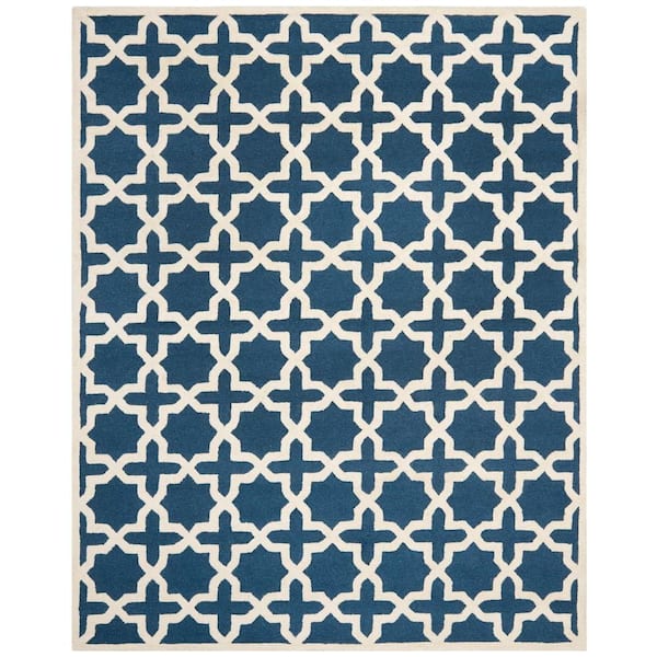 SAFAVIEH Cambridge Navy Blue/Ivory 11 ft. x 15 ft. Area Rug