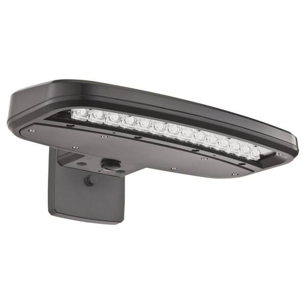 Lithonia Lighting White Outdoor Integrated LED Wall Pack Light with Dusk to Dawn Photocell