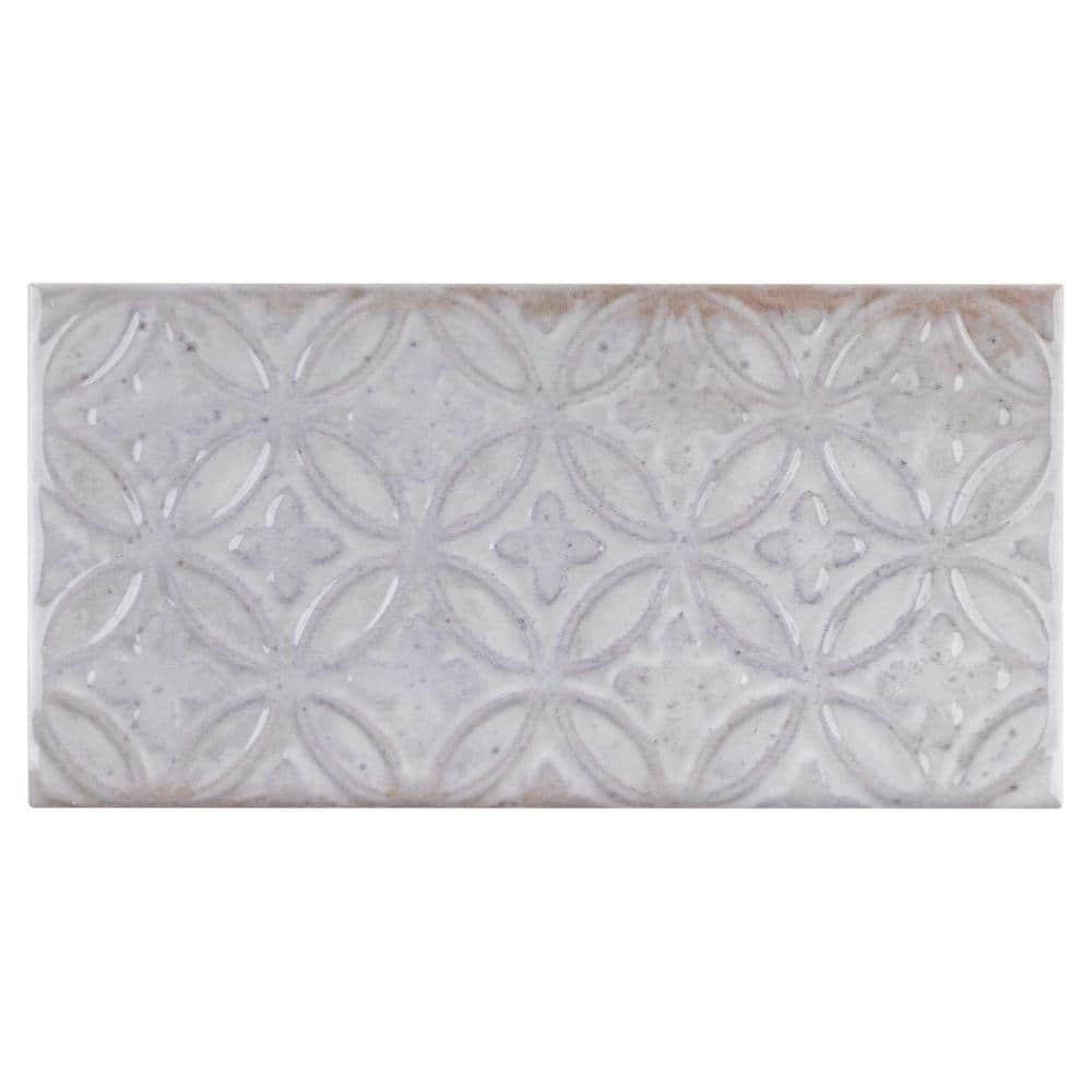 Zurbaran Gris Polished Ceramic Subway Wall Tile Set