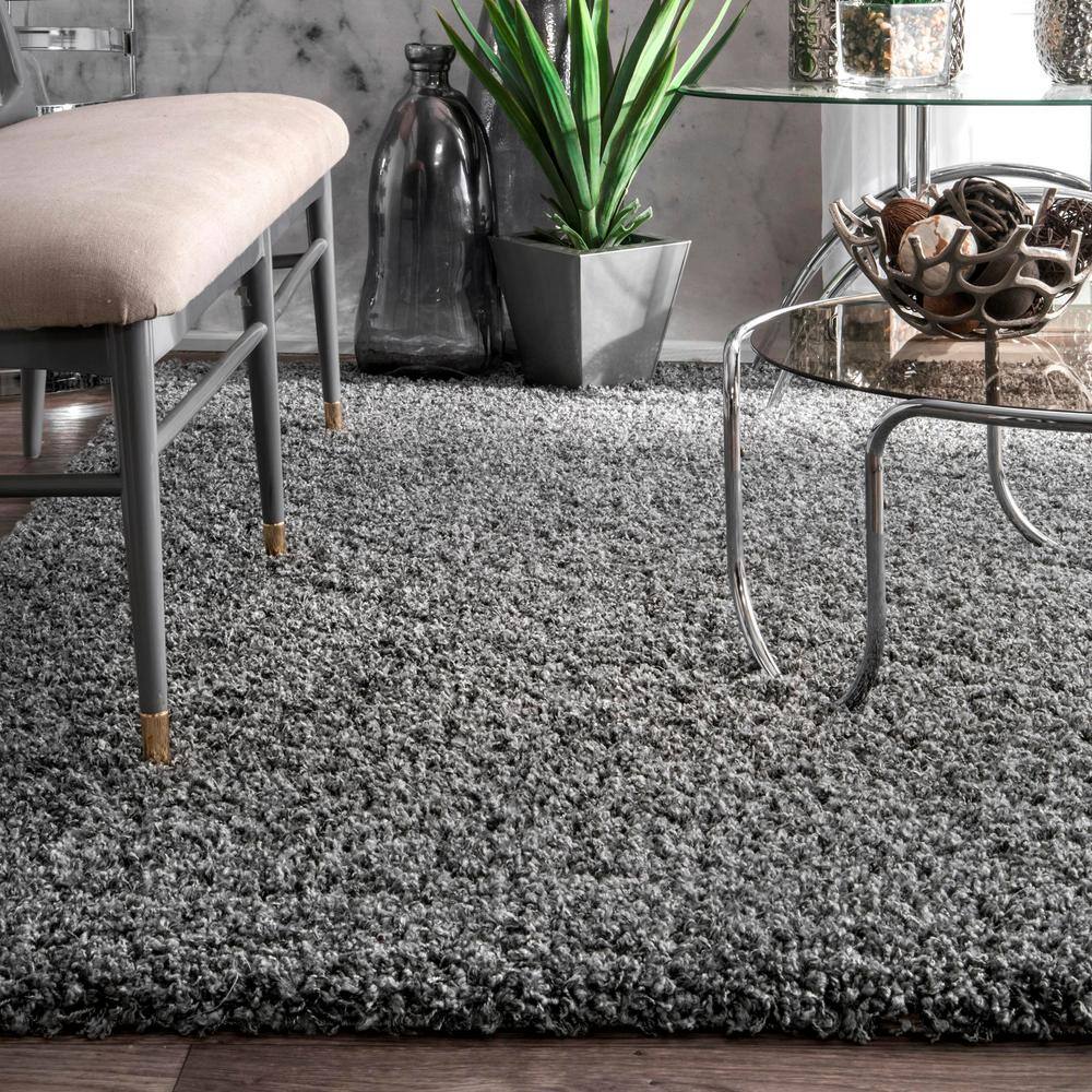 Kids' Playtime Cozy Gray Shag Area Rug 10' x 14'