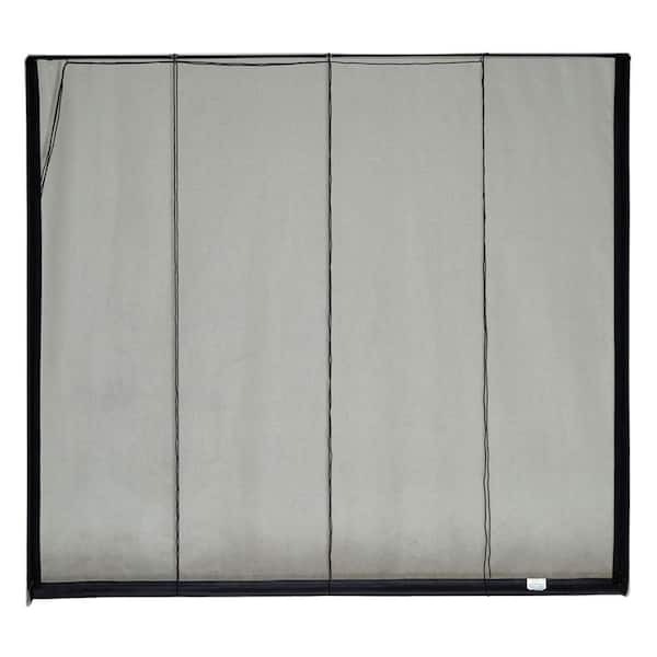 Fresh Air Screens 9 ft. x 8 ft. Roll-Up Garage Door Screen with 2 Zippers and Vinyl Rod Pocket
