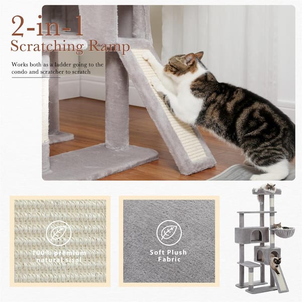 Foobrues Multi-Level Cat Tree Cat Tower for Indoor Cats with Sisal