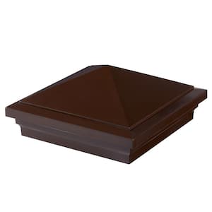 CountrySide 5 in. x 5 in. Simply Brown Acrylic Pyramid Cap