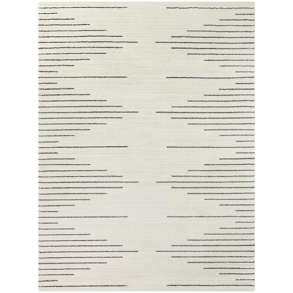 Chatham Cream 9 ft. x 12 ft. Stripe Area Rug