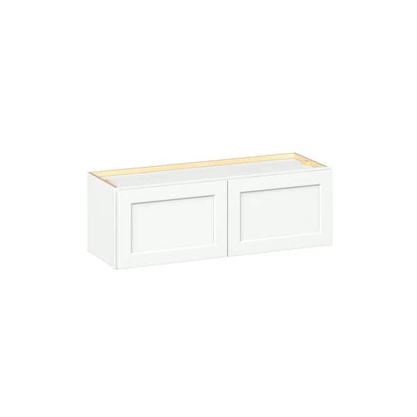 Emerson Pure White Wall Bridge 2 door Ready to Assemble Kitchen Cabinet (36 in. W x 12 in. H x 12 in. D)