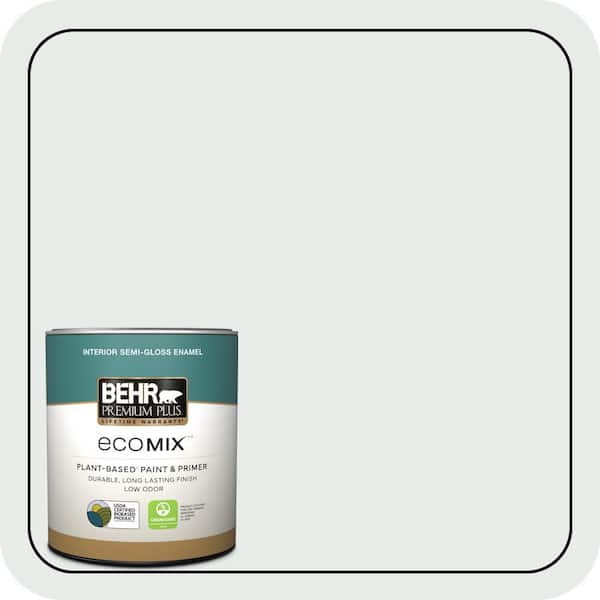 1 qt. #BL-W05 Dusting Powder Semi-Gloss Enamel EcoMix Plant-Based Interior Paint & Primer