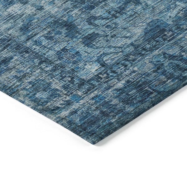 Chantille Machine Washable Indoor/Outdoor Abstract ACN1744 Blue 8 ft. x 10 ft. Area Rug