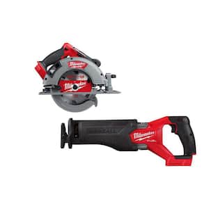 M18 FUEL 18V Lithium-Ion Brushless Cordless 7-1/4 in. Circular Saw & M18 FUEL SAWZALL Reciprocating Saw