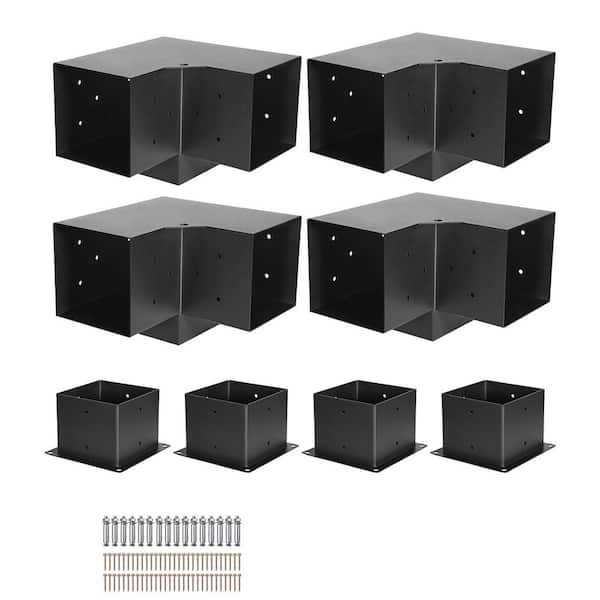 6in. x 6in. Pergola Bracket Kit,3-Way Heavy Duty Corner Bracket Woodworks DIY, Easy Installation, Log Cabin, 2025 Update